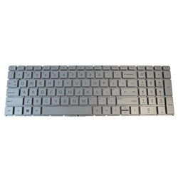 Silver Backlit Keyboard for HP 15-DA 15T-DA 15-DB 15T-DB Laptops