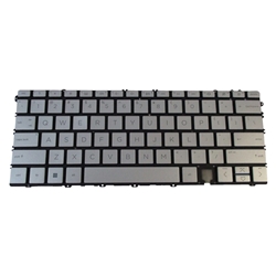 Silver Backlit Keyboard for HP Spectre X360 2-in-1 14-EF Laptops