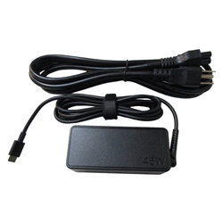 45W USB-C Laptop Replacement Ac Adapter Charger w/ Power Cord