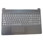 HP 250 255 256 G8 G9 Silver Palmrest w/ Non-Bklt Keyboard M31100-001